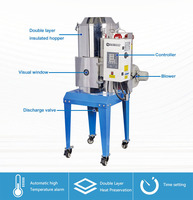 Sécheur Euro Hopper NIASI en acier inoxydable pour granulés de résine plastique, machine de séchage industrielle haute température pour granulés plastiques