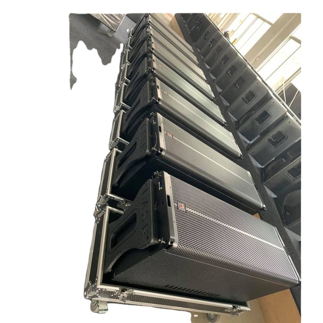 Lase Sound LA-5 10-Line Array Powered Professional Speaker Active Audio PA System with Class D Amplifier Neodymium Subwoofer