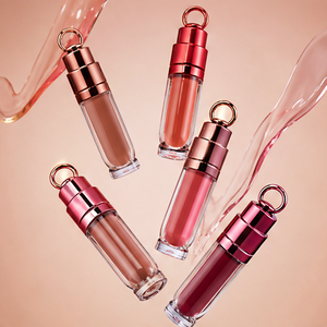 Gloss à lèvres naturel repulpant avec couvercle anneau plaqué or portable pour maquillage de fête, marque privée, vente en gros, emballages pour gloss à lèvres - Product Image 4
