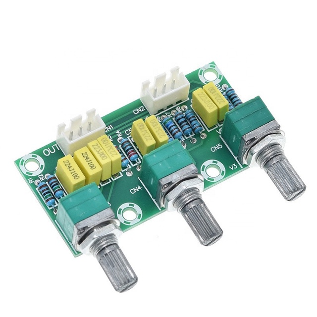 Passive Tone Preamplifier Hifi Board Amplifier Preamp Power Module Low High Sound Adjustment Electronic Diy Electronic PCB Board