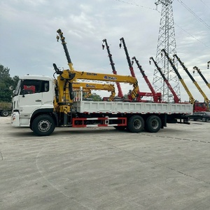 รถบรรทุกติดเครนตงเฟิง 6x4 12 ตัน พร้อมเครนบูมแบบยืดหดได้ 6 ล้อ ขับเคลื่อนซ้าย/ขวา - Product Image 5