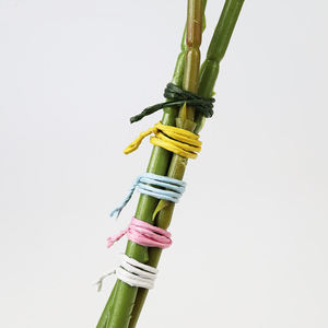 Corde creuse tressée en papier raphia coloré flexible Eco 200m pour emballage, artisanat DIY et décorations - Product Image 2