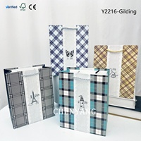 Kantong Kertas Wine Hijau Berlapis, Set Potongan Khusus, Jendela Arab, 40 Ulang Tahun, Kemasan Belanja, Kantong Kertas Wine Bermerek