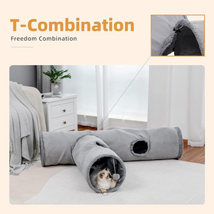 Fabriek Custom Luxe Zachte En Comfortabele Kat En Hond <span class=keywords><strong>Tunnel</strong></span> Wasbare Huisdier Kat <span class=keywords><strong>Tunnel</strong></span> Met Verwijderbare Huisdier Kussen Voor Puppy - Product Image 3