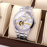 Reloj Automático de Pulsera con Esfera Redonda de Acero Inoxidable 316L de Alta Calidad Personalizado OEM, Relojes Mecánicos Miyota 82S5 para Hombre de Negocios