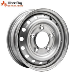 Jantes de remorque automobile en acier Wheelsky ET1650502-S 16 pouces 16X5.0 5X165.1 1050kg, peinture argentée - Product Image 1
