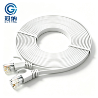 Câble réseau plat Cat6 haute vitesse CCA UTP, cordon de raccordement fin RJ45 pour connexion de commutateur, routeur, PC, ordinateur portable