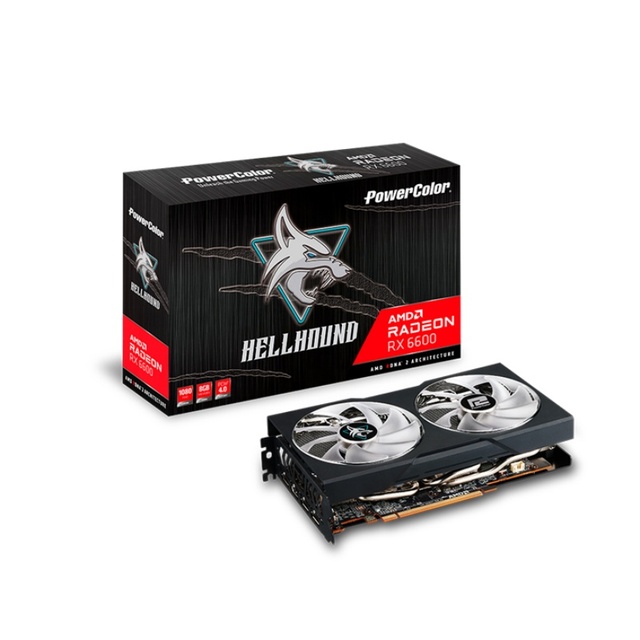 New Stock Gaming Graphics Cards PowerColor RX6600 Hellhound Sealed Package for Gaming Desktop RX 6600