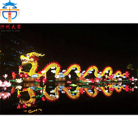 KFL-005 Lanterne géante en soie Dragon, défilé du festival chinois, décoration extérieure pour centre commercial et place, fabrication artisanale sur mesure en usine