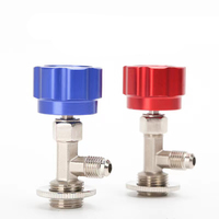 Pour voiture climatisation réfrigérant ouvert 1PC SAE Auto AC peut robinet ouvre-bouteille R134a M14 / 1/4 "interrupteur étanche