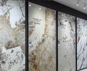 Vente en gros de carreaux de fond de dalle populaires 1600x3200 carreaux de céramique de grande dalle pour salon villa carreaux de céramique de luxe - Product Image 6