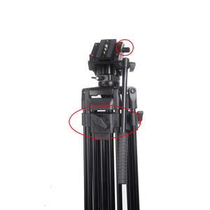 Trung Sơn Nhà Máy Thiết Kế Mới Chuyên Nghiệp DSLR Máy Ảnh Chụp Nhôm Heavy Duty <span class=keywords><strong>Tripod</strong></span> Với Giảm Xóc Thủy Lực Đầu Chất Lỏng - Product Image 3