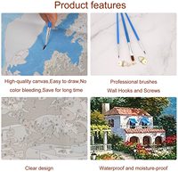 Home Decor DIY Digital Kids Digital 24 Couleurs Peintures Acryliques 40*50cm peinture par numéros kits peinture à l'huile