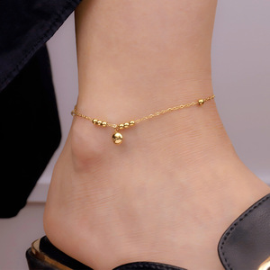 Nouvelle Chaîne de Cheville Unisexe Linfor en Acier Inoxydable Plaqué Or 14 carats – Bracelet de Cheville Tendance pour le Quotidien 2023 - Product Image 3