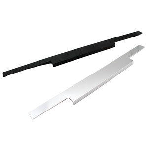 アルミワードローブドア指引きハンドルマットブラックゴールドグレー家具ハンドル - Product Image 5