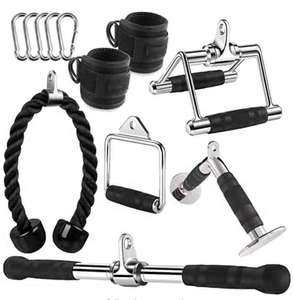 Multi Equipment Fitness Accessories Exercise Grip <span class=keywords><strong>Biceps</strong></span> Press Cable Attachments Wide Lat Pull Down Bar - Product Image 1