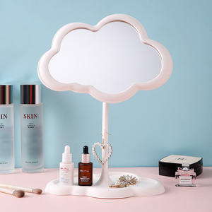 가리 핑크 구름 메이크업 거울 침실 단면 기숙사 드레싱 거울 테이블 탁상 거울 어린이 선물 - Product Image 5