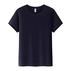 Wholesale Blank Plain T Shirt Custom Your Logo Printing Polyester Cotton Tshirt Printed Plus Size Men's T-shirt For Men