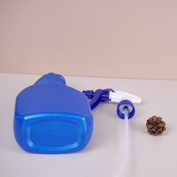 Bouteille pulvérisateur à gâchette ergonomique en PEHD de 350 ml et 600 ml, bleue et violet lilas, vide, en plastique, pour solution nettoyante – Vente en gros