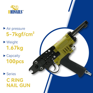 Pistola Neumática SC7C <span class=keywords><strong>para</strong></span> Anillos C, <span class=keywords><strong>para</strong></span> Fijación de Resortes en Tapicería de Muebles y Sofás, Grapadora de Anillos, Fábrica OEM - Product Image 4