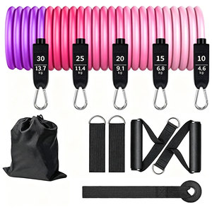Kit de 11 bandes de résistance élastiques en TPE pour entraînement de force à domicile - Product Image 6