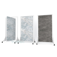 Présentoir de carreaux de céramique à rotation personnalisée, présentoir d'échantillons de mosaïque en pierre de quartz et de granit de marbre pour salle d'exposition