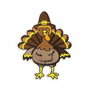 Nouveaux patchs thermocollants en tissu transfrontaliers pour Thanksgiving, décorations de fête avec dindes, citrouilles et motifs de récolte d'automne, pour vêtements - Product Image 5