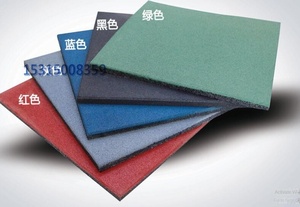 Rubber Floor Tiles/Gym Rubber Flooring/Rubber Cushioning Soundproof Shock-Absorbing Rubber Floor <strong>Mat</strong> Factory - Product Image 5