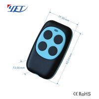YET2144 Télécommande sans fil RF en métal 433,92 MHz avec duplicateur de code, 4 boutons, portée de 100 m pour l'automatisation domestique et les portes automatiques