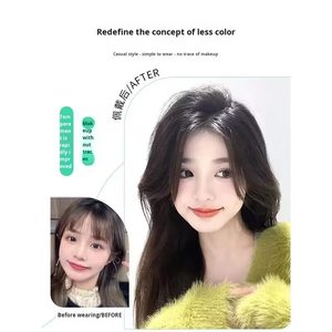 <span class=keywords><strong>Flequillo</strong></span> Francés 3D <span class=keywords><strong>de</strong></span> Cabello Remy para Mujer, <span class=keywords><strong>Flequillo</strong></span> <span class=keywords><strong>Natural</strong></span> para la Frente, Suplemento Superior para Dar Volumen, <span class=keywords><strong>Flequillo</strong></span> Recto, Solo en Color Oscuro - Product Image 2