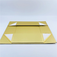Boîte cadeau en carton rigide pliable magnétique, recyclable, avec logo personnalisé, impression quadricolore, finition mate gaufrée