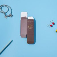 Boîte cosmétique en carton blanc recyclable pliable avec logo personnalisé du fabricant, gaufrage de luxe, estampage à chaud, boîte de sérum mate gaufrée