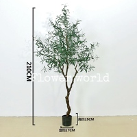 Plantes artificielles en plastique, oliviers détachables, bonsaï, plante artificielle en pot pour décoration extérieure