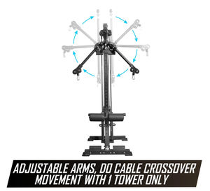 Mesin Crossover Kabel Baja Tugas Berat Kelas Komersial, Lat Pull Down Profesional, Mesin Chest Fly untuk Latihan Kekuatan - Product Image 2