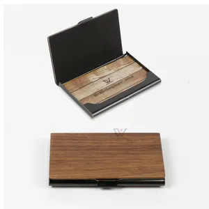 Handmade Wood Business Card Cases Blank Bank Credit Business Name Wallet Card Holder