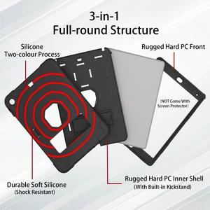 Funda protectora para tableta iPad de 10.2 pulgadas de 7.ª/8.ª/9.ª generación, carcasa protectora anticaídas de doble color y cobertura total - Product Image 2