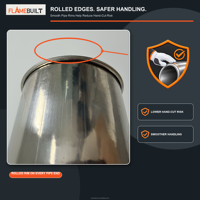 Портативная дровяная печь FLAMEBUILT OEM из нержавеющей стали для палаток с окнами из стекла, дымоходами и складными боковыми полками