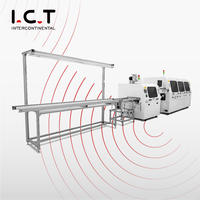Máquina de Soldadura por Ola Selectiva ICT de Alta Eficiencia, Línea de Producción DIP Totalmente Automática Sin Plomo con Sistema de Pulverización de Fundente