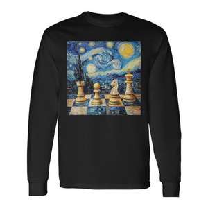 Camiseta de manga larga Chess Van Gogh Starry Night - Product Image 1