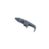 Loquet à action de serrage en alliage de zinc de haute qualité, serrure cylindrique à compression robuste, type à tirer, noir, entraxe de 50 mm, 1 clé