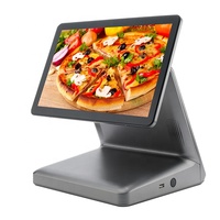 Système de point de vente intelligent à double écran 15,6 + 11,6 pouces, caisse enregistreuse tactile de vente au détail, Android/Win, Android/Win 15,6 + 11,6 pouces, caisse enregistreuse POS, POS