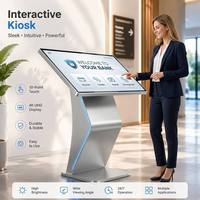 Kiosco Interactivo Táctil LED Keinone para Concierges de Hotel, con Android, de Pie, con Pantalla Digital de Autoservicio y CMS Integrado