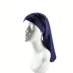 Bonnet de nuit unisexe en polyester extensible, long, style turban, pour sous-hijab, cadeau - Product Image 4