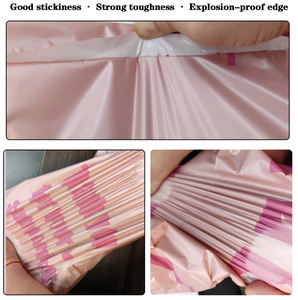 Enveloppe d'emballage pour vêtements personnalisée avec logo imprimé, écologique, en polyéthylène imperméable, durable, livraison express, fermeture robuste, noire - Product Image 4