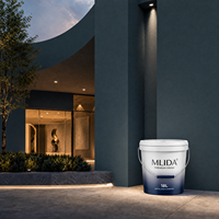 Peinture murale extérieure à base d'eau pour bâtiments commerciaux, résistante aux intempéries, anti-UV, imperméable, lavable, fourniture directe d'usine OEM