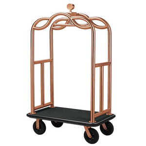 Hoge Kwaliteit Hotel Veranda Gouden Bagage <span class=keywords><strong>Trolley</strong></span> <span class=keywords><strong>Bellman</strong></span> Bagage Kar Vintage Hotel <span class=keywords><strong>Trolley</strong></span> - Product Image 2
