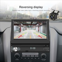 Autoradio 1 Din avec écran rétractable manuel de 7 pouces, Carplay sans fil, Android Auto, Bluetooth, navigation GPS