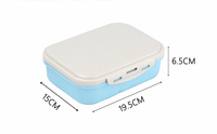 Boîte à lunch bento pour enfants, capacité de 1000 ml, style mignon avec compartiments et fourchette, passe au lave-vaisselle, sans BPA, fermeture à clip pour la préparation des repas