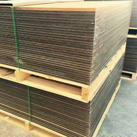 Feuille acrylique noire de couleur unie anti-rayures UV 3mm 4mm Feuille de plexiglas pour boîte à lumière
