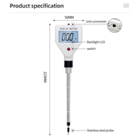 Testeur de sol portable avec écran LCD, analyseur numérique de l'EC du sol, outil pour les fleurs, l'eau et les fruits